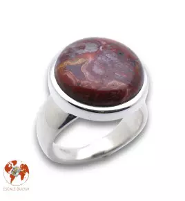 bague argent avec agate