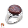bague argent avec agate