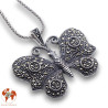pendentif papillon argent