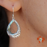 boucles d oreilles nacre abalone