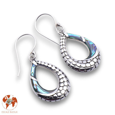 abalone boucles d'oreilles