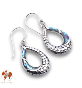 abalone boucles d'oreilles