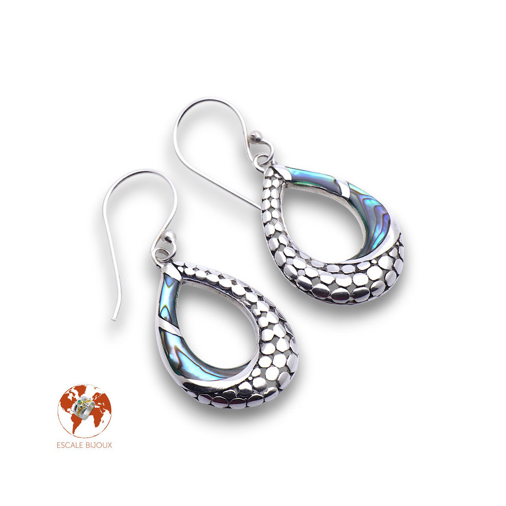 abalone boucles d'oreilles