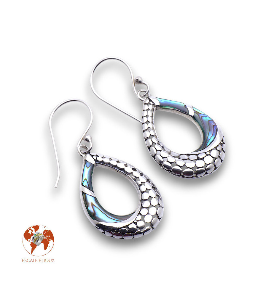 abalone boucles d'oreilles