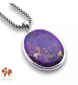 pendentif argent turquoise mojave