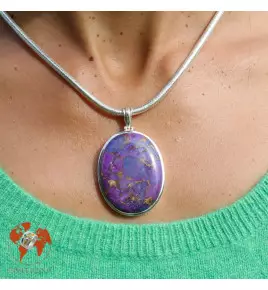 pendentif argent turquoise mojave
