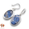 boucles d'oreilles pierre bleue