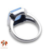 bague jade bleu