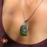 pendentif rubis sur fuchsite homme