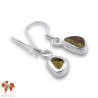 boucles d'oreilles argent tourmaline jaune