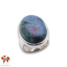 bague argent pierre multicolore