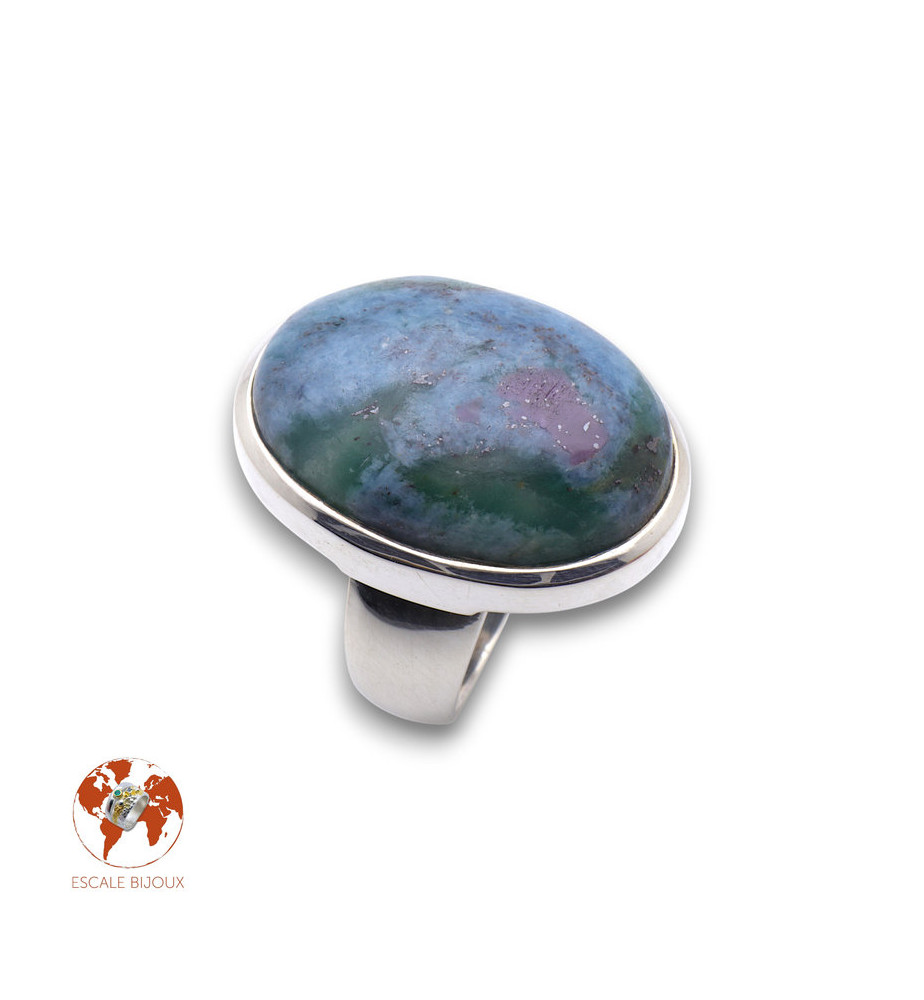 rubis sur fuchsite bague