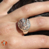 bague pierre marron