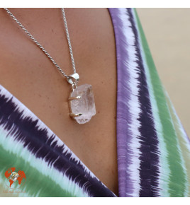 pendentif kunzite argent