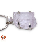 kunzite pendentif argent