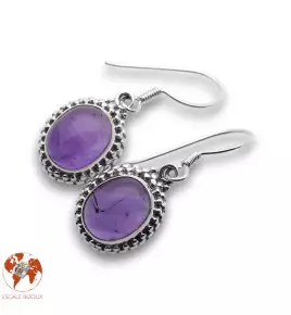 améthyste boucle d'oreille