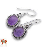 améthyste boucle d'oreille