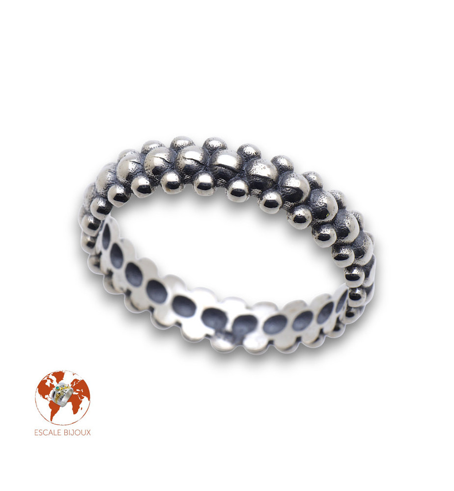 bague argent fine