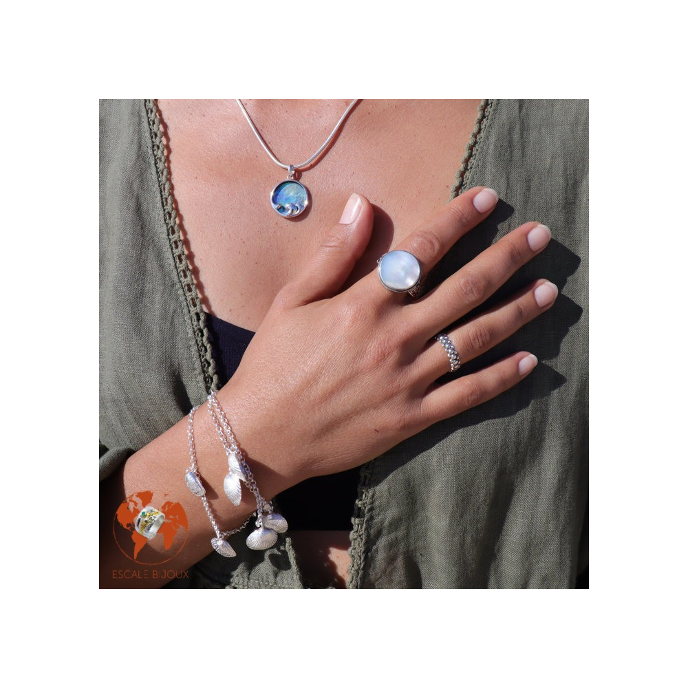 bague anneau argent femme