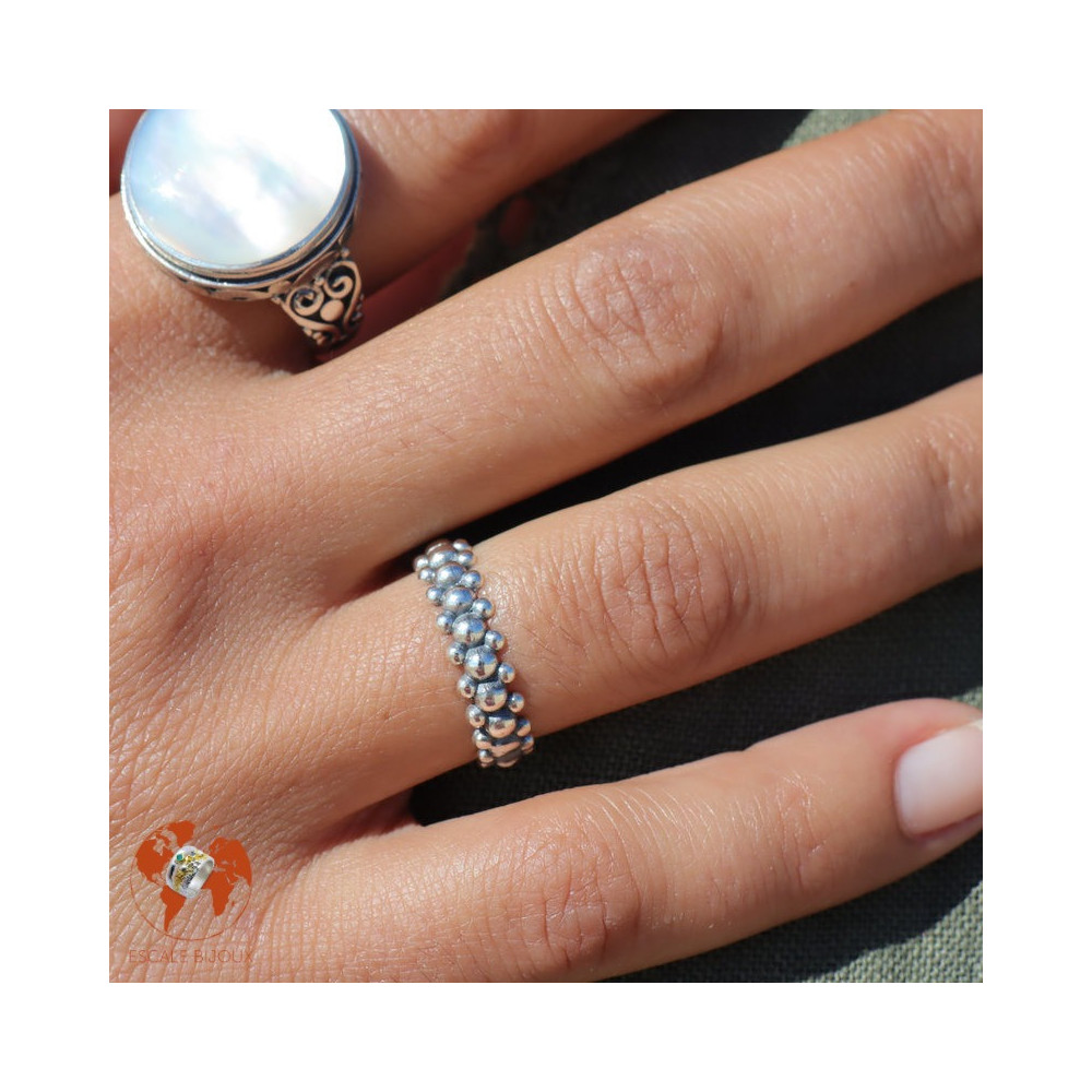 bague argent femme