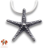 etoile de mer pendentif argent