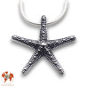 etoile de mer pendentif argent
