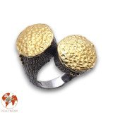 bague argent or jaune