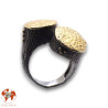 bague argent martelé femme