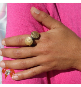 bague martelée argent homme