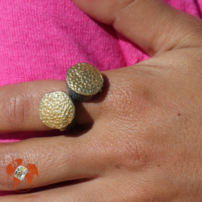 bague argent or toi et moi