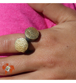 bague argent or toi et moi