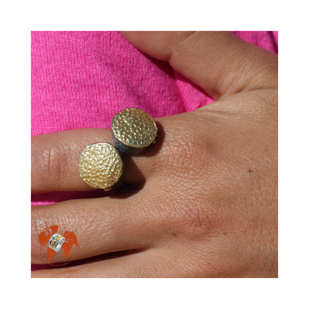 bague argent or toi et moi