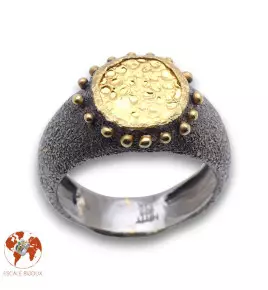 bague argent et or femme