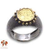 bague argent et or femme