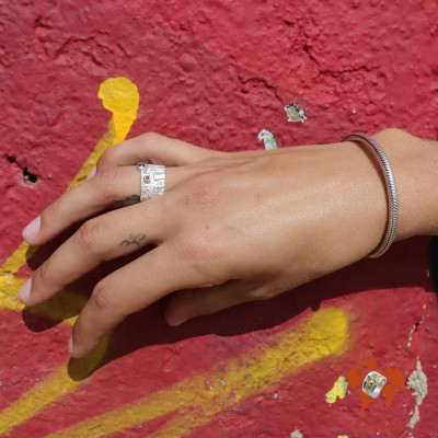 bracelet snake argent