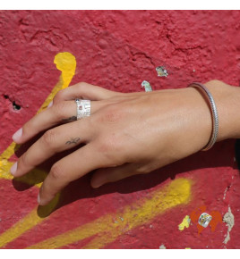 bracelet snake argent