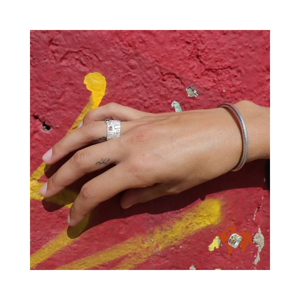 bracelet snake argent