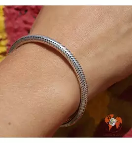 bracelet serpent argent