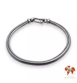 bracelet serpent argent