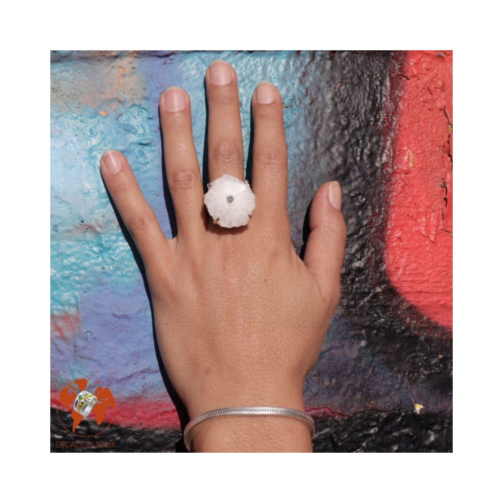 bague quartz solaire femme
