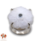 bague argent quartz solaire