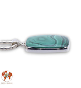 pendentif malachite homme