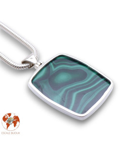 malachite pendentif