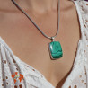 pendentif pierre verte
