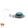 boucles d'oreilles pierre verte
