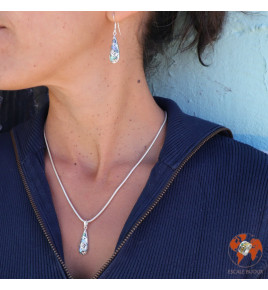 boucles d oreilles nacre abalone