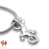 pendentif gecko femme