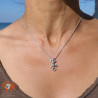 gecko pendentif abalone