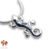 pendentif gecko abalone