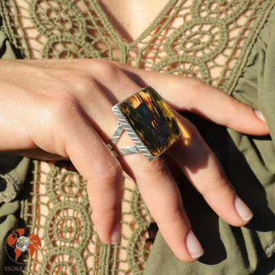 bague ambre femme